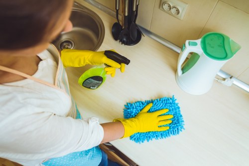 Incident response and safety control during a carpet cleaning job