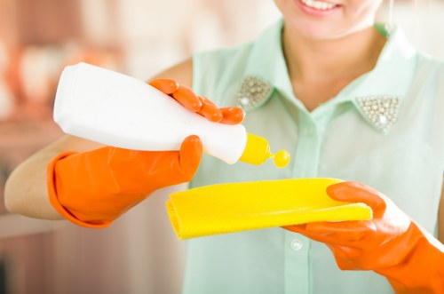 Eco-friendly office cleaning in a bright Hollandpark business space
